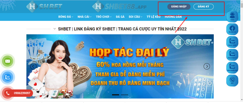 Cần phải có tài khoản của Shbet để tham gia chơi game