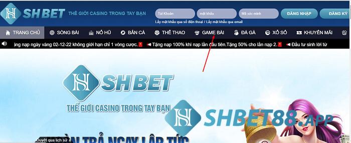 Truy cập vào nhà cái Shbet để tham gia Poker